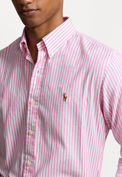 Polo Ralph Lauren Button-Down Long-Sleeve Striped Shirt with Pony Logo