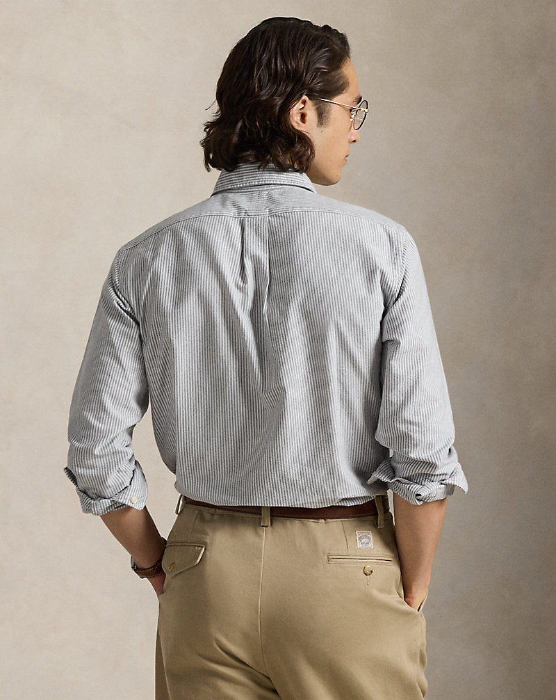Polo Ralph Lauren Button-Down Long-Sleeve Striped Shirt with Pony Logo