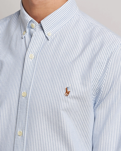 Polo Ralph Lauren Button-Down Long-Sleeve Striped Shirt with Pony Logo