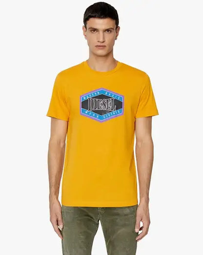 Diesel Regular-Fit Industrial Graphic Logo Premium T-Shirt