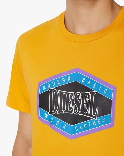 Diesel Regular-Fit Industrial Graphic Logo Premium T-Shirt