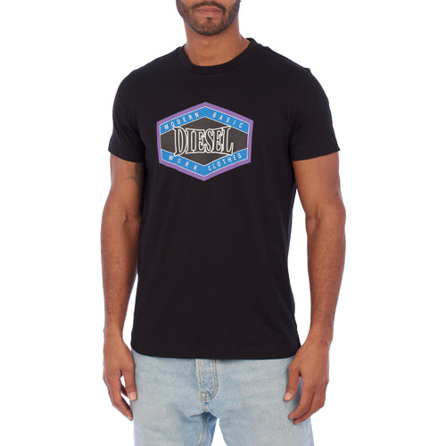 Diesel Regular-Fit Industrial Graphic Logo Premium T-Shirt