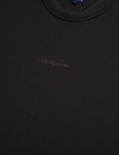 Tommy Jeans Waffle Knit Embroidered Logo T-Shirt