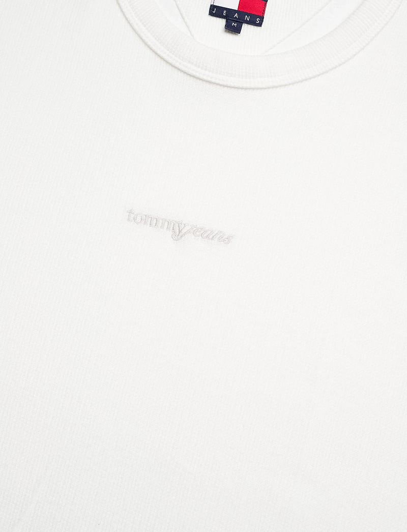 Tommy Jeans Waffle Knit Embroidered Logo T-Shirt