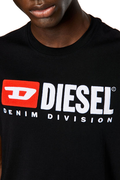 Diesel Denim Division Logo Cotton Crewneck T-Shirt