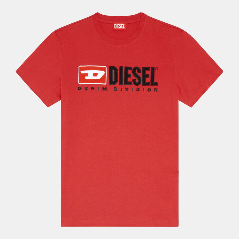 Diesel Denim Division Logo Cotton Crewneck T-Shirt