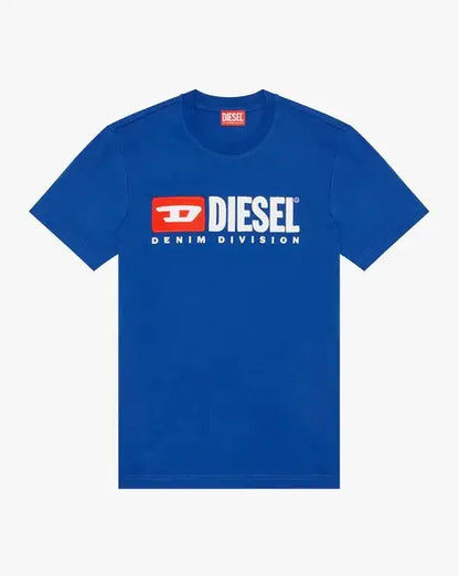 Diesel Denim Division Logo Cotton Crewneck T-Shirt