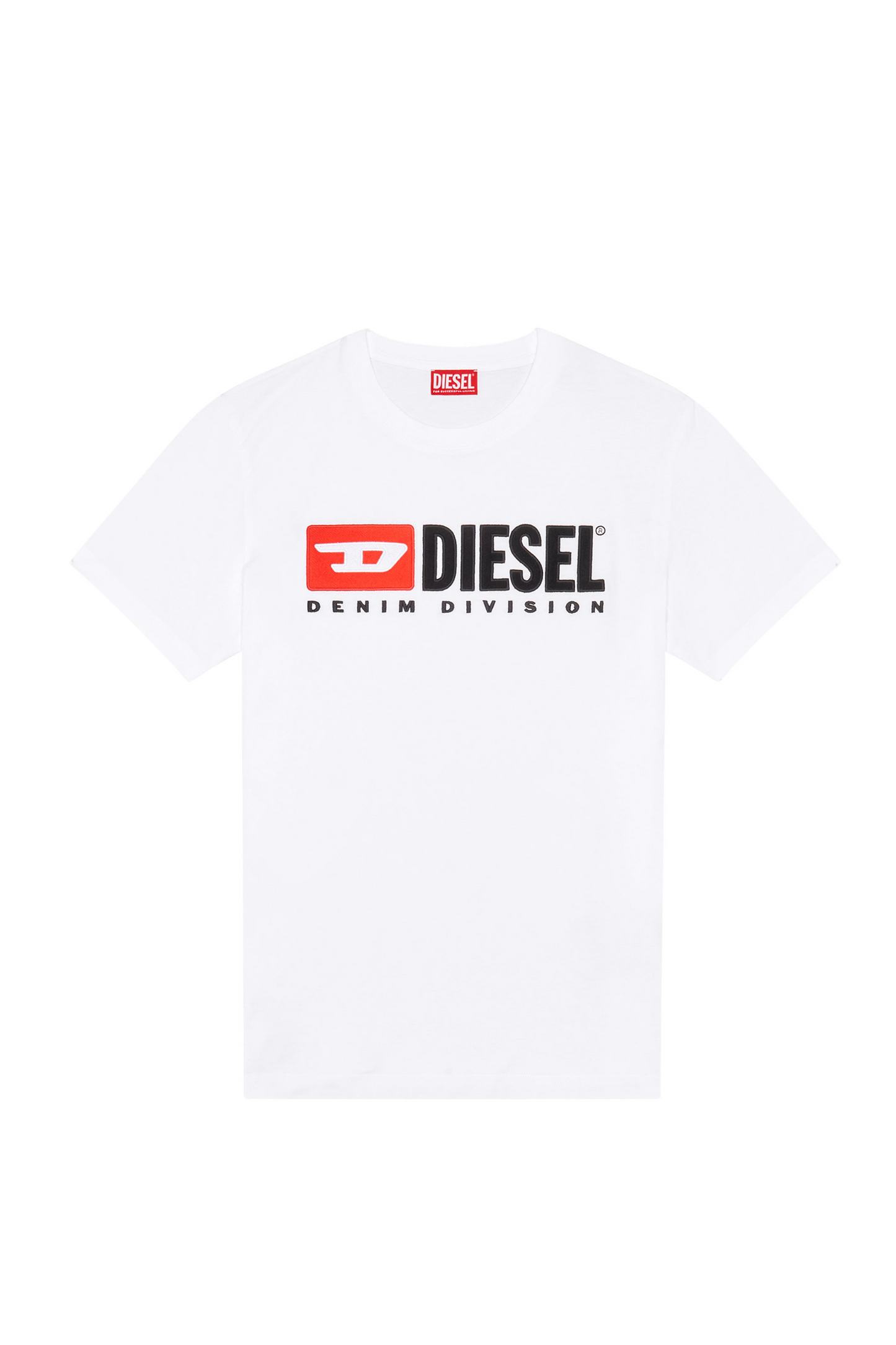 Diesel Denim Division Logo Cotton Crewneck T-Shirt