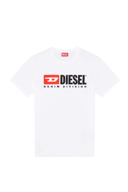 Diesel Denim Division Logo Cotton Crewneck T-Shirt