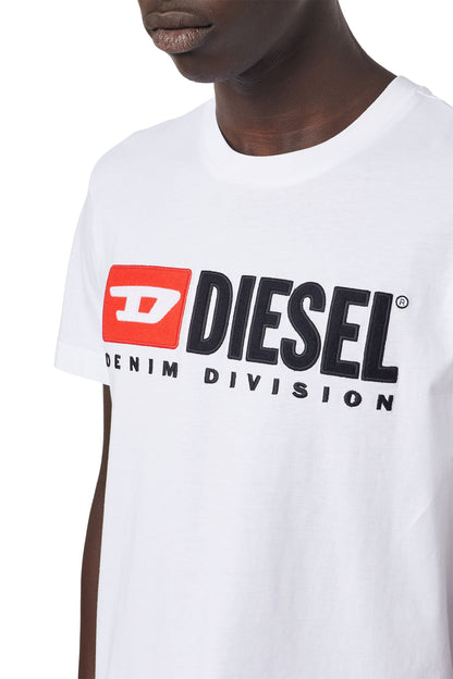Diesel Denim Division Logo Cotton Crewneck T-Shirt