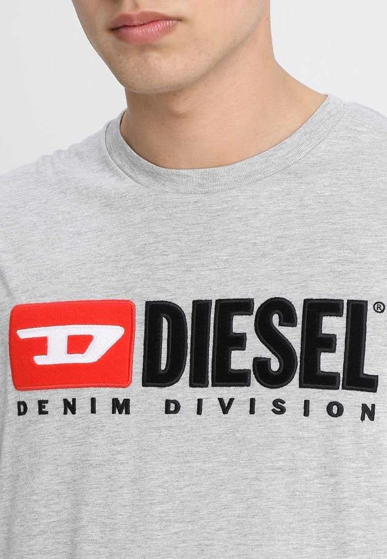 Diesel Denim Division Logo Cotton Crewneck T-Shirt