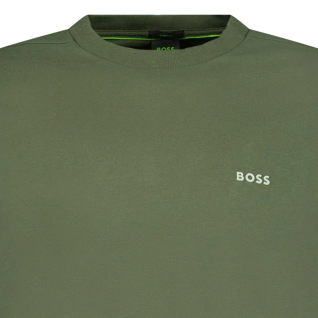 BOSS Stretch Cotton T-Shirt with Small Side-Center Logo