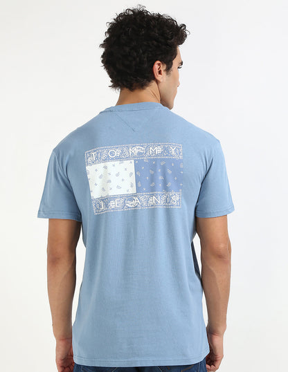 Tommy Jeans Paisley Bandana Flag Graphic Tee