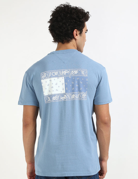 Tommy Jeans Paisley Bandana Flag Graphic Tee