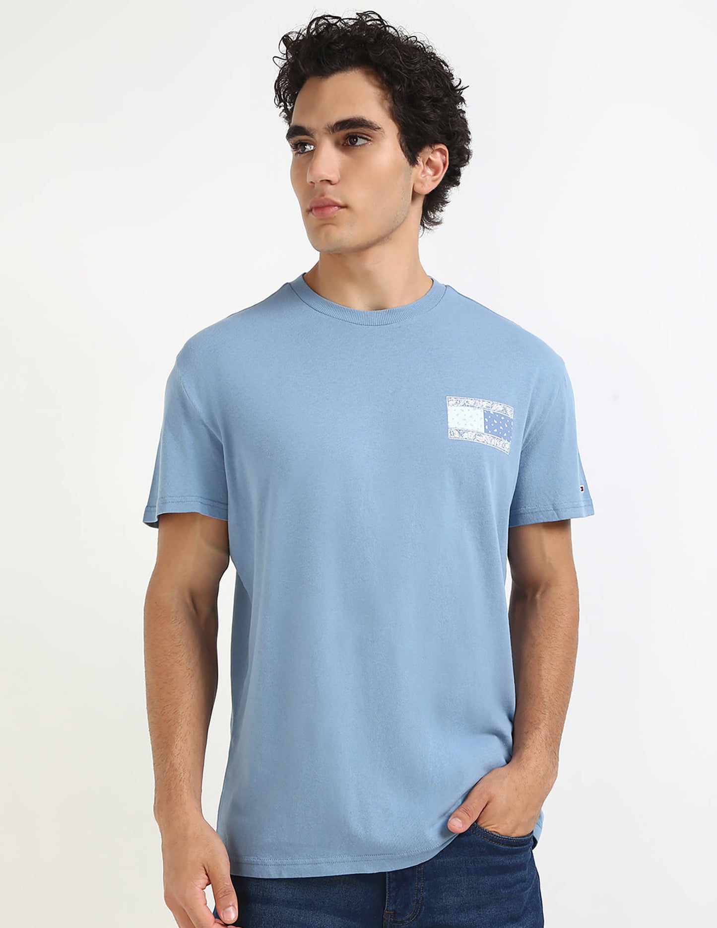 Tommy Jeans Paisley Bandana Flag Graphic Tee