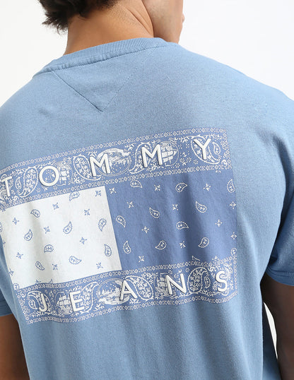 Tommy Jeans Paisley Bandana Flag Graphic Tee