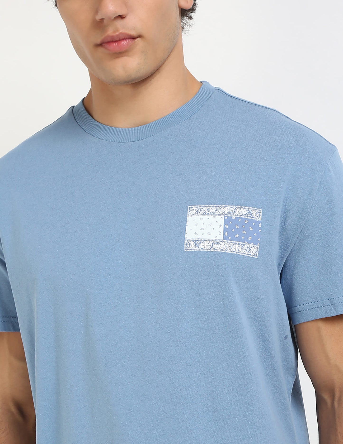 Tommy Jeans Paisley Bandana Flag Graphic Tee