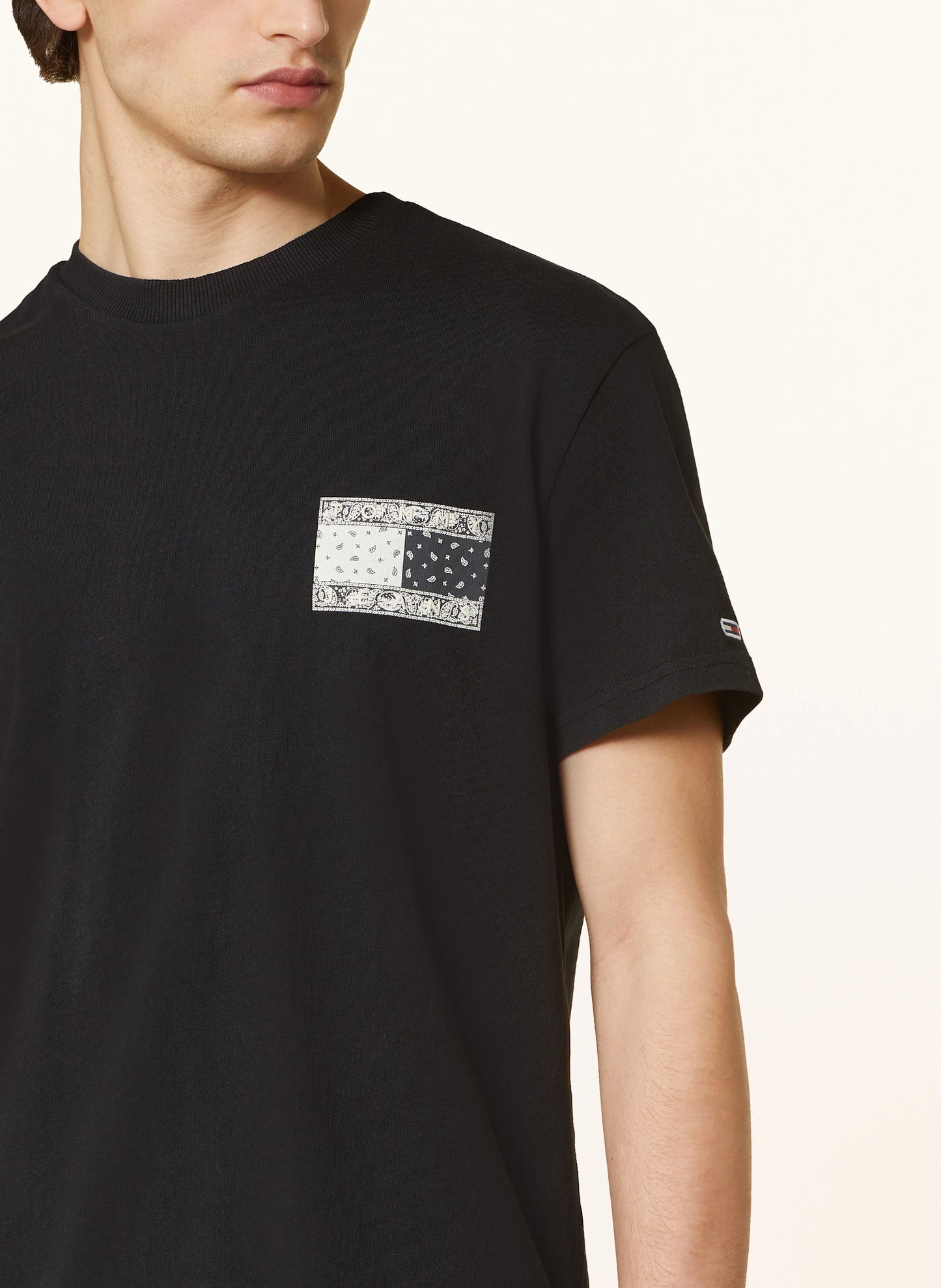Tommy Jeans Paisley Bandana Flag Graphic Tee