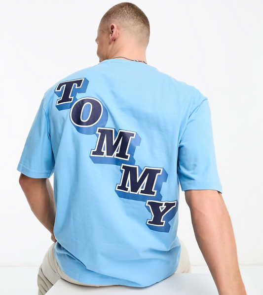 Tommy Jeans Shadow Block Lettering Crew Neck Tee