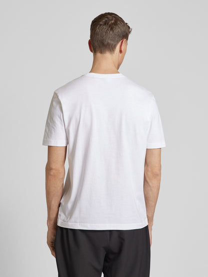 BOSS Cotton T-Shirt with Oversized Blurred Logo Graphic