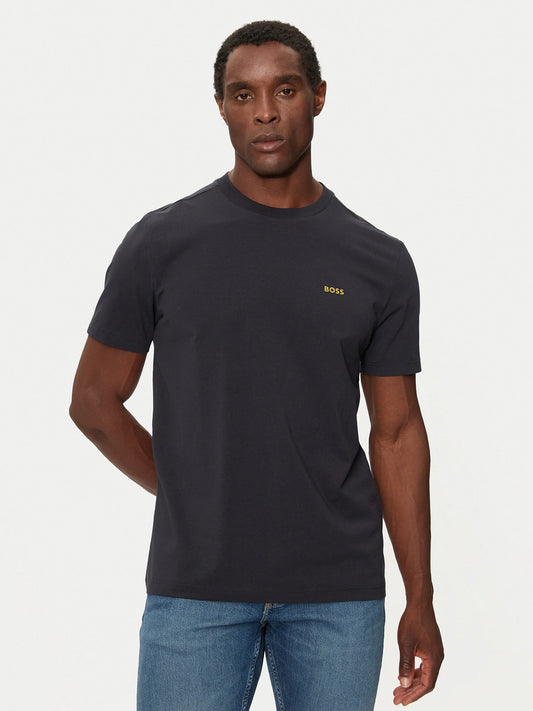BOSS Stretch Cotton T-Shirt with Small Side-Center Logo