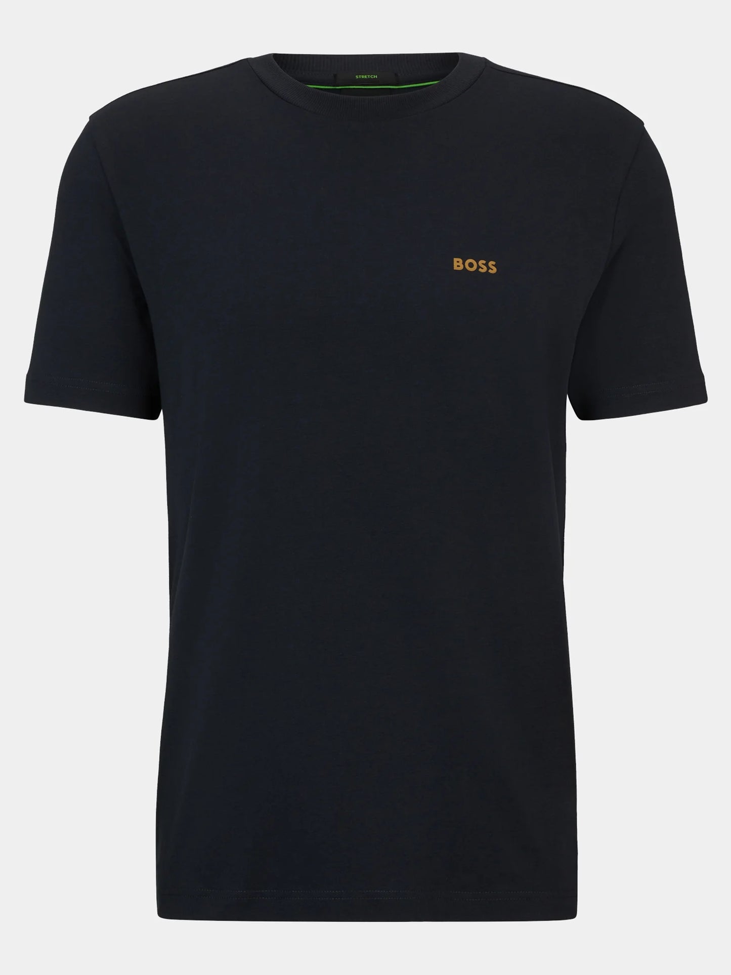 BOSS Stretch Cotton T-Shirt with Small Side-Center Logo