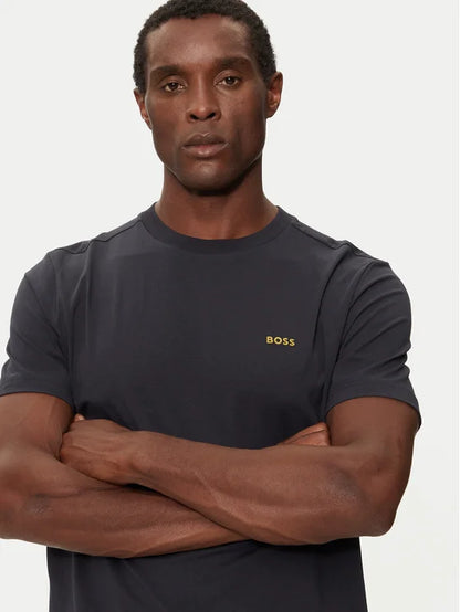 BOSS Stretch Cotton T-Shirt with Small Side-Center Logo