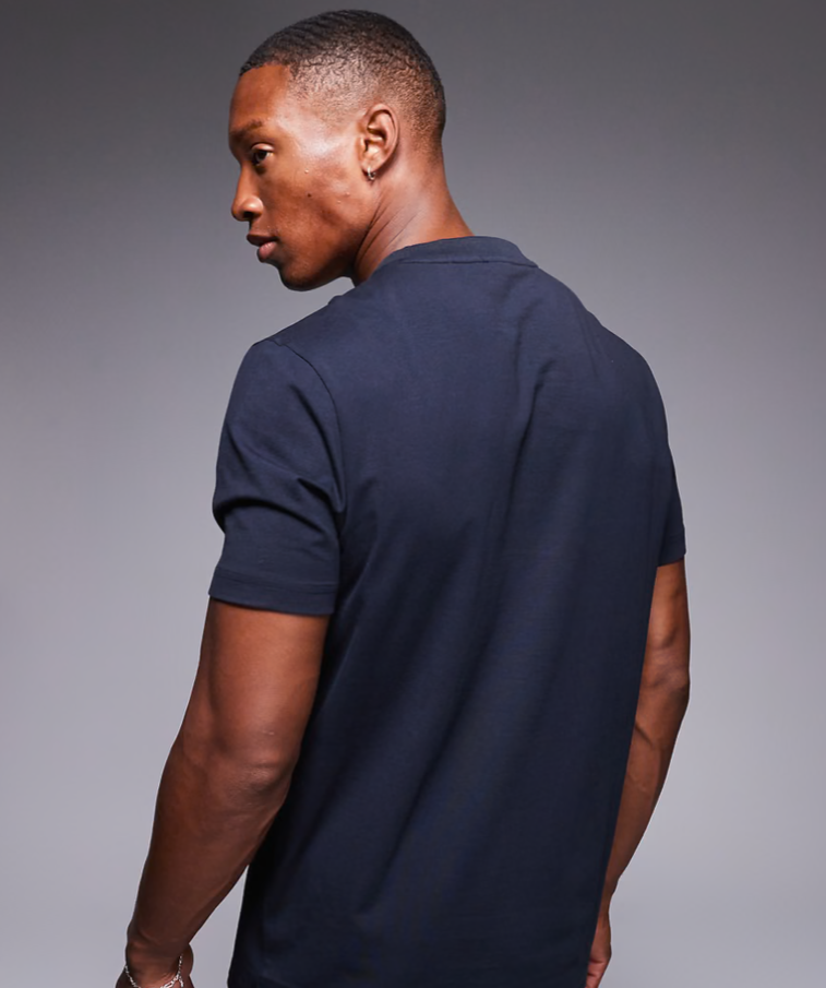 BOSS Stretch Cotton T-Shirt with Small Side-Center Logo