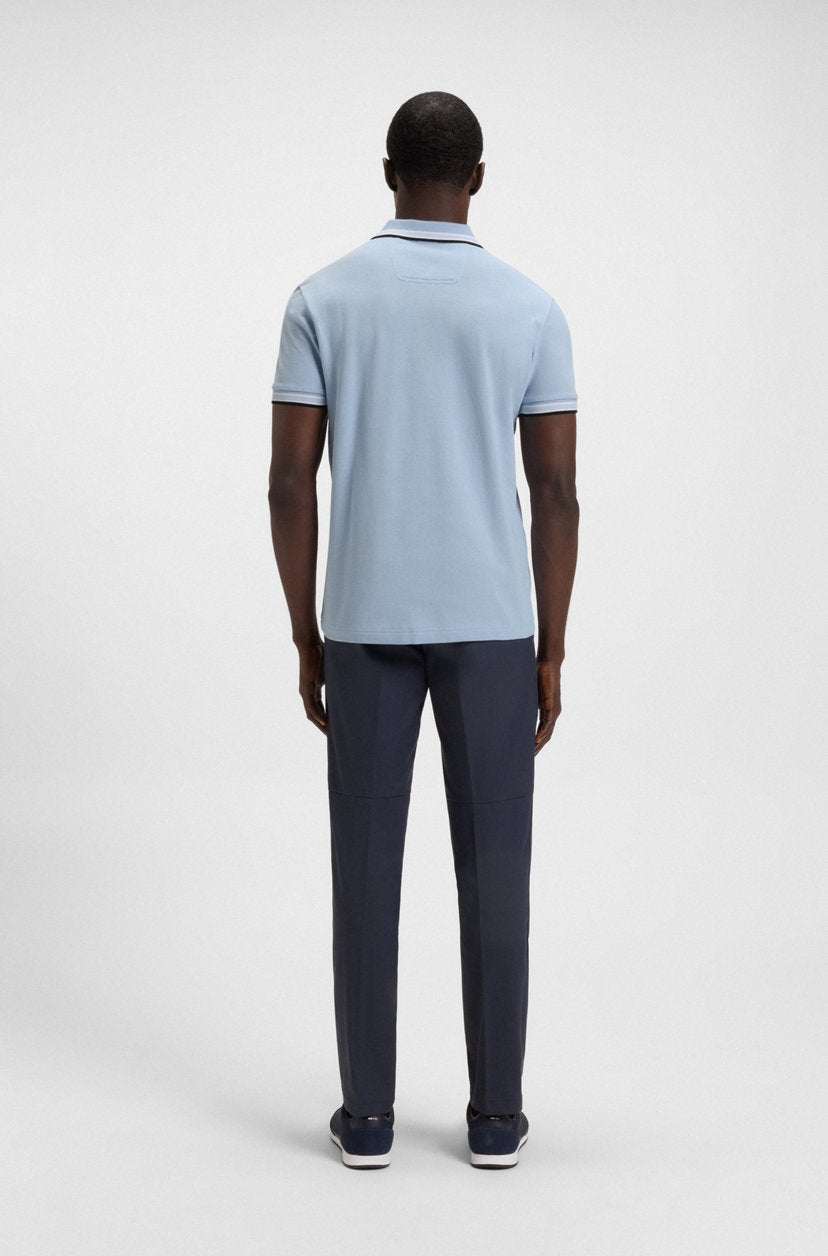 BOSS Men's Slim-Fit Polo Shirt with Contrast Tipping and Embroidered Logo