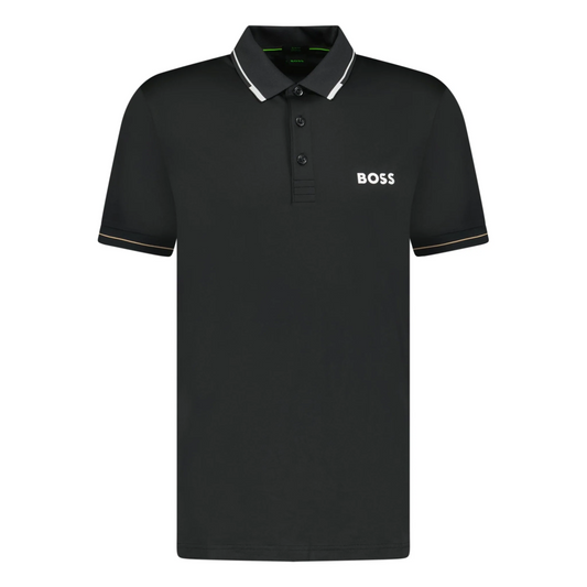 BOSS Men's Slim-Fit Polo Shirt with Contrast Tipping and Embroidered Logo