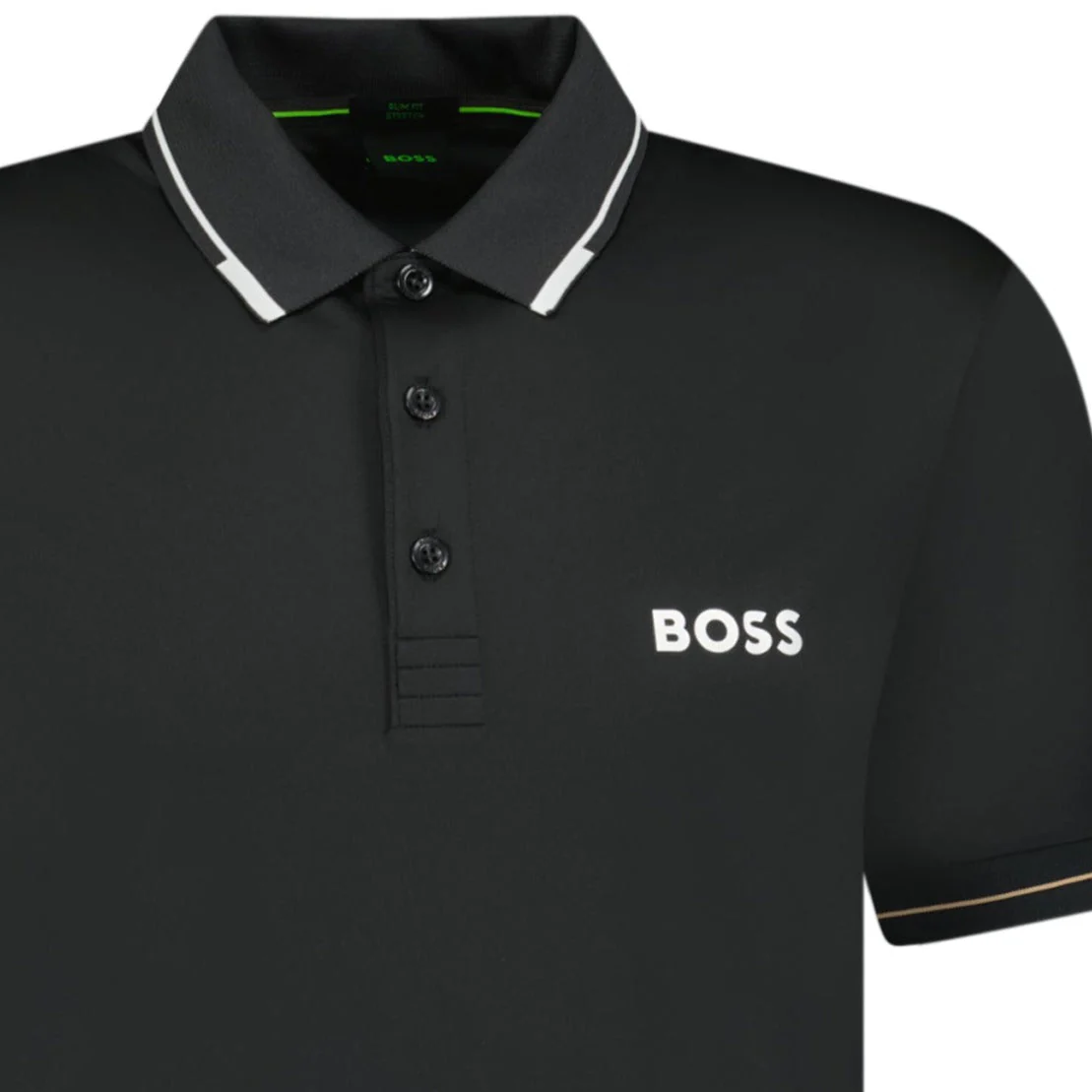 BOSS Men's Slim-Fit Polo Shirt with Contrast Tipping and Embroidered Logo