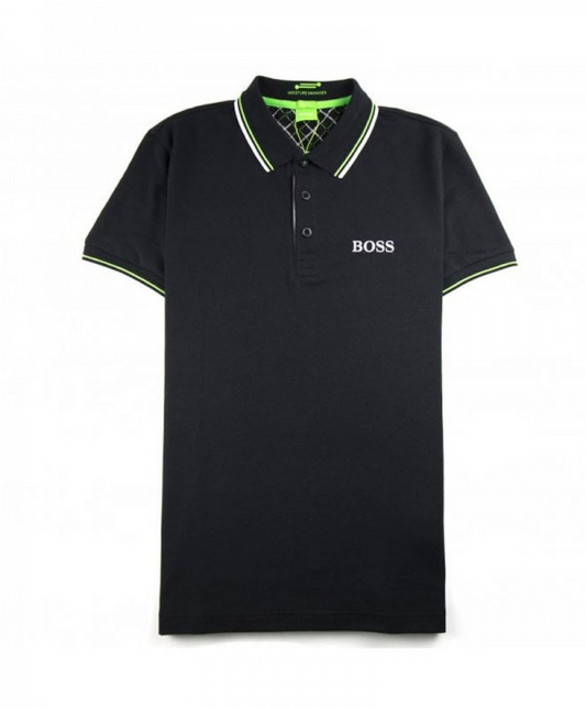 BOSS Men's Slim-Fit Polo Shirt with Contrast Tipping and Embroidered Logo