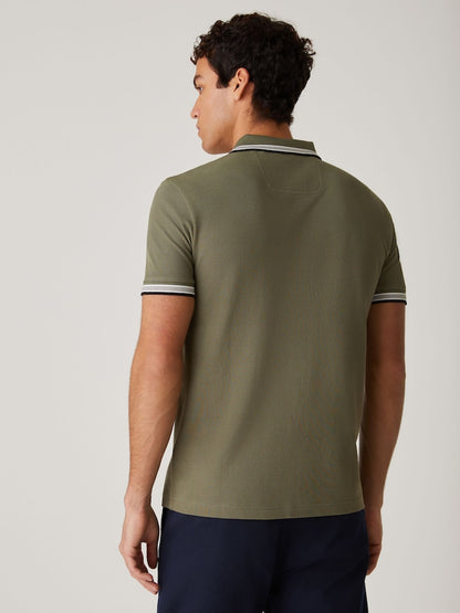 BOSS Men's Slim-Fit Pique Polo Shirt with Contrast Tipped Collar