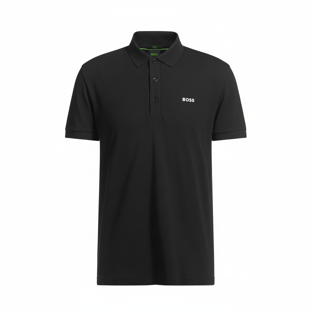 BOSS Men's Slim-Fit Stretch Pique Polo Shirt with Embroidered Logo