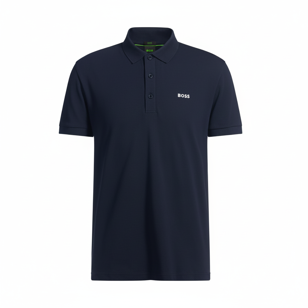 BOSS Men's Slim-Fit Stretch Pique Polo Shirt with Embroidered Logo