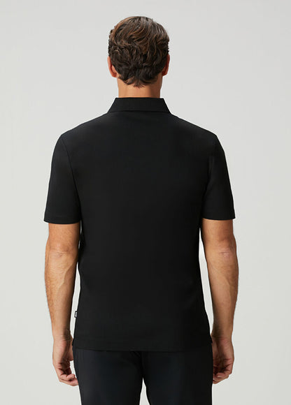BOSS Men's Slim-Fit Polo Shirt with Circular Double-B Logo Badge