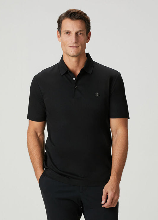 BOSS Men's Slim-Fit Polo Shirt with Circular Double-B Logo Badge