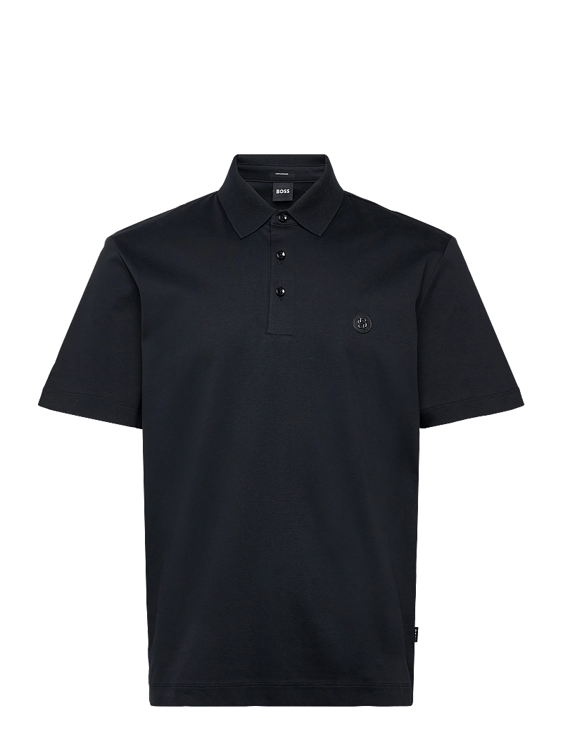 BOSS Men's Slim-Fit Polo Shirt with Circular Double-B Logo Badge