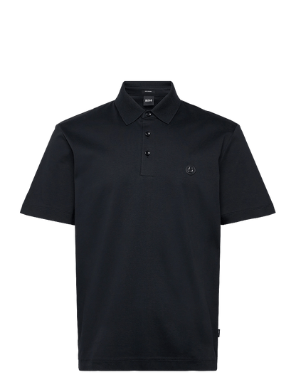 BOSS Men's Slim-Fit Polo Shirt with Circular Double-B Logo Badge