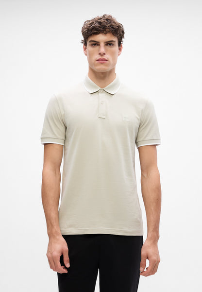 BOSS Slim-Fit Polo Shirt with Silicone Logo Badge