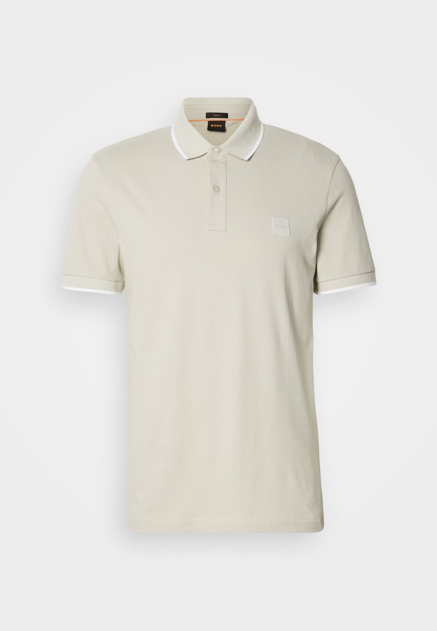 BOSS Slim-Fit Polo Shirt with Silicone Logo Badge