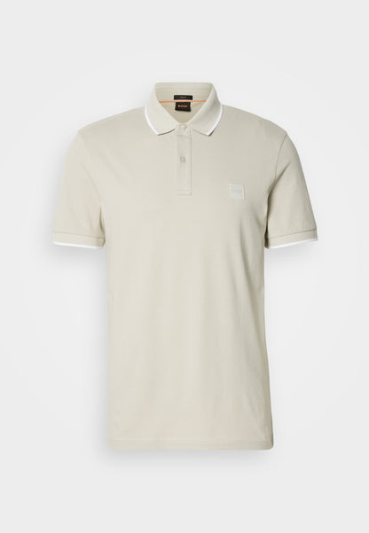 BOSS Slim-Fit Polo Shirt with Silicone Logo Badge