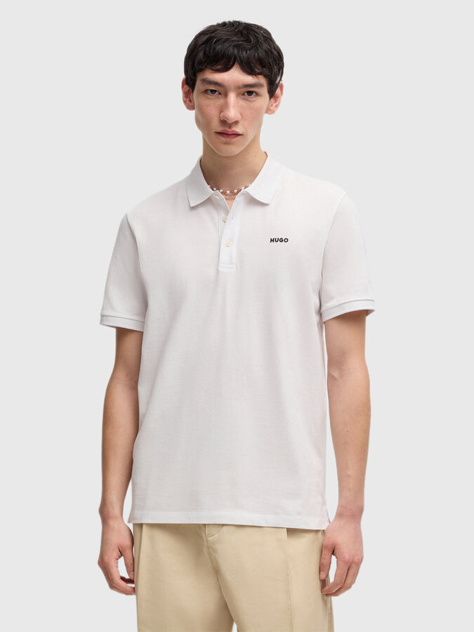 HUGO Men's Cotton Pique Polo Shirt
