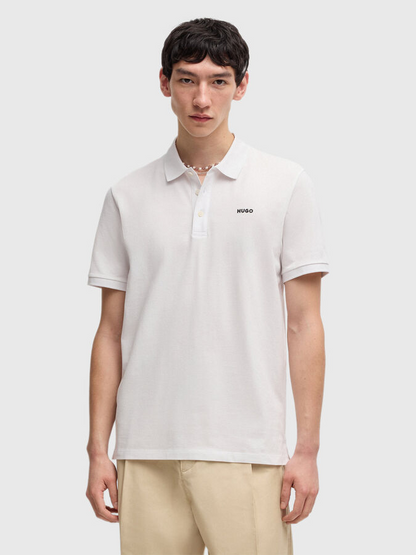 HUGO Men's Cotton Pique Polo Shirt