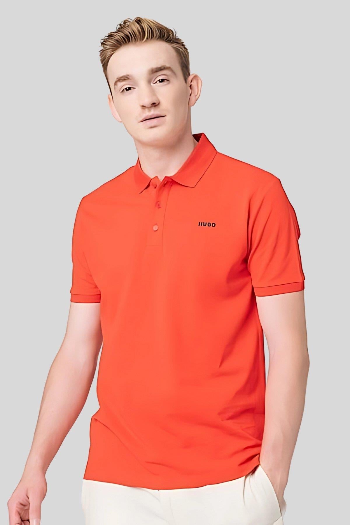HUGO Men's Cotton Pique Polo Shirt