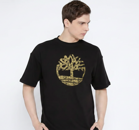 Timberland Patterned Tree Logo Graphic T-Shirt