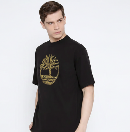 Timberland Patterned Tree Logo Graphic T-Shirt