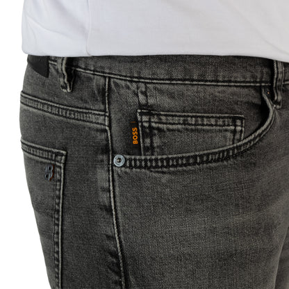 BOSS Men's Authentic Slim-Leg Jeans with Signature Logo Detail
