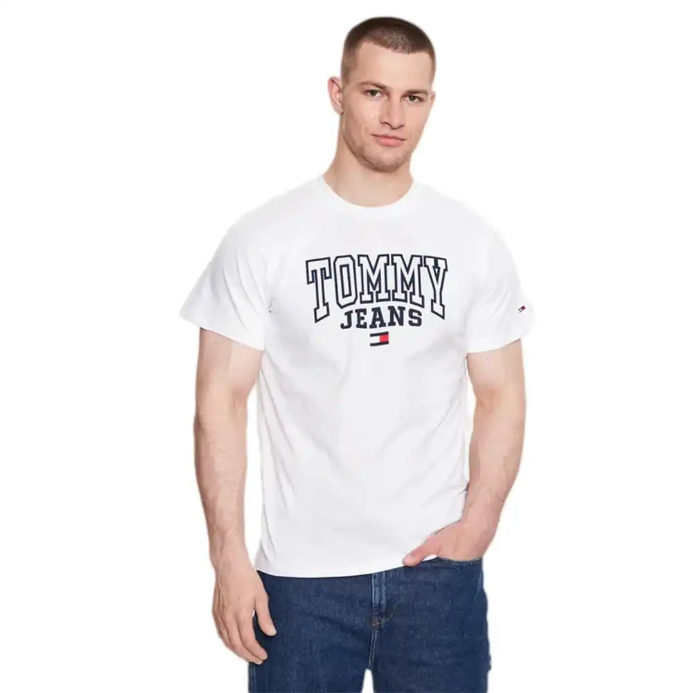 Tommy Jeans Men's Front Block Logo Collegiate T-Shirt