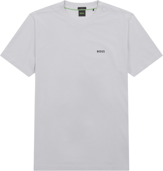 BOSS Men's Luxury Minimalist Micro Logo Crew Neck T-Shirtt